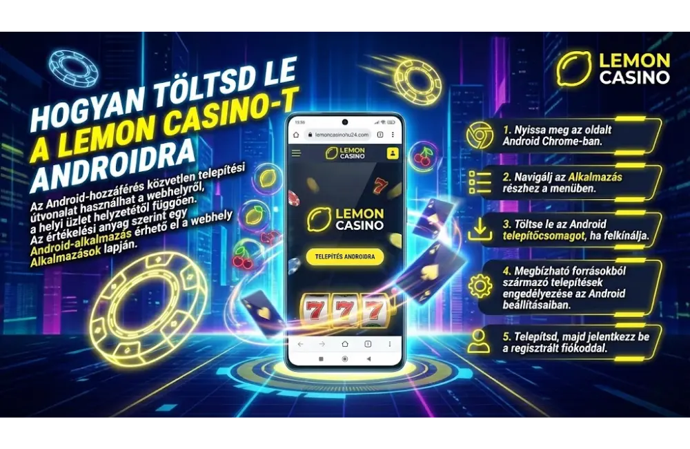 Lemon Casino alkalmazás letöltése