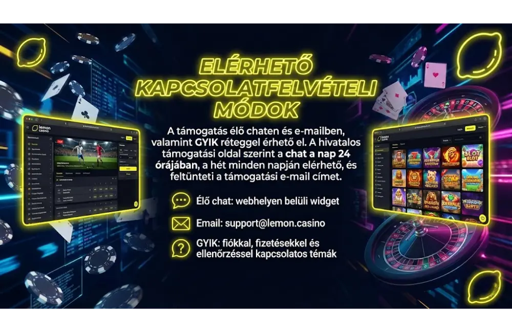 Lemon Casino Ügyfélszolgálat